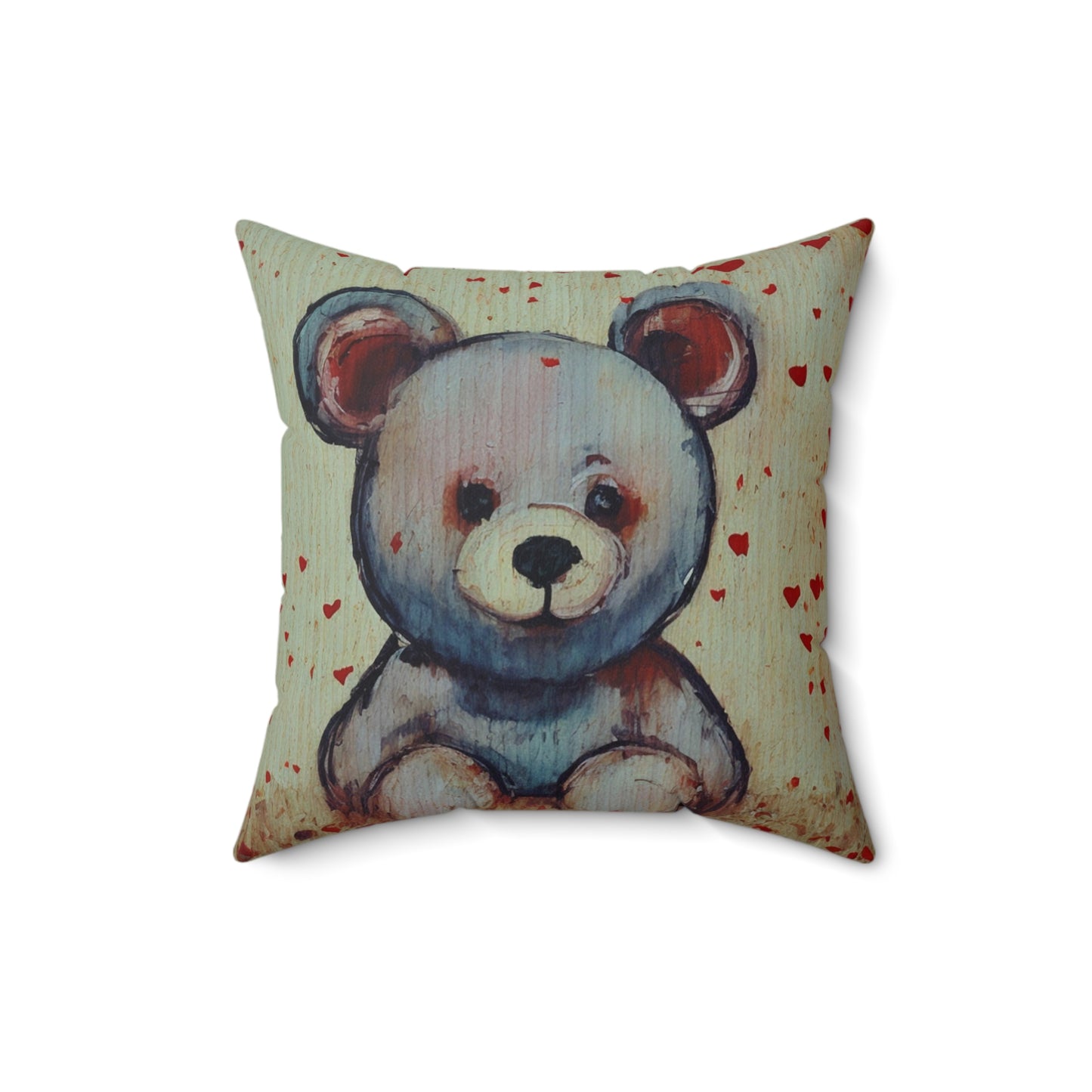A Spun Polyester Square Pillow