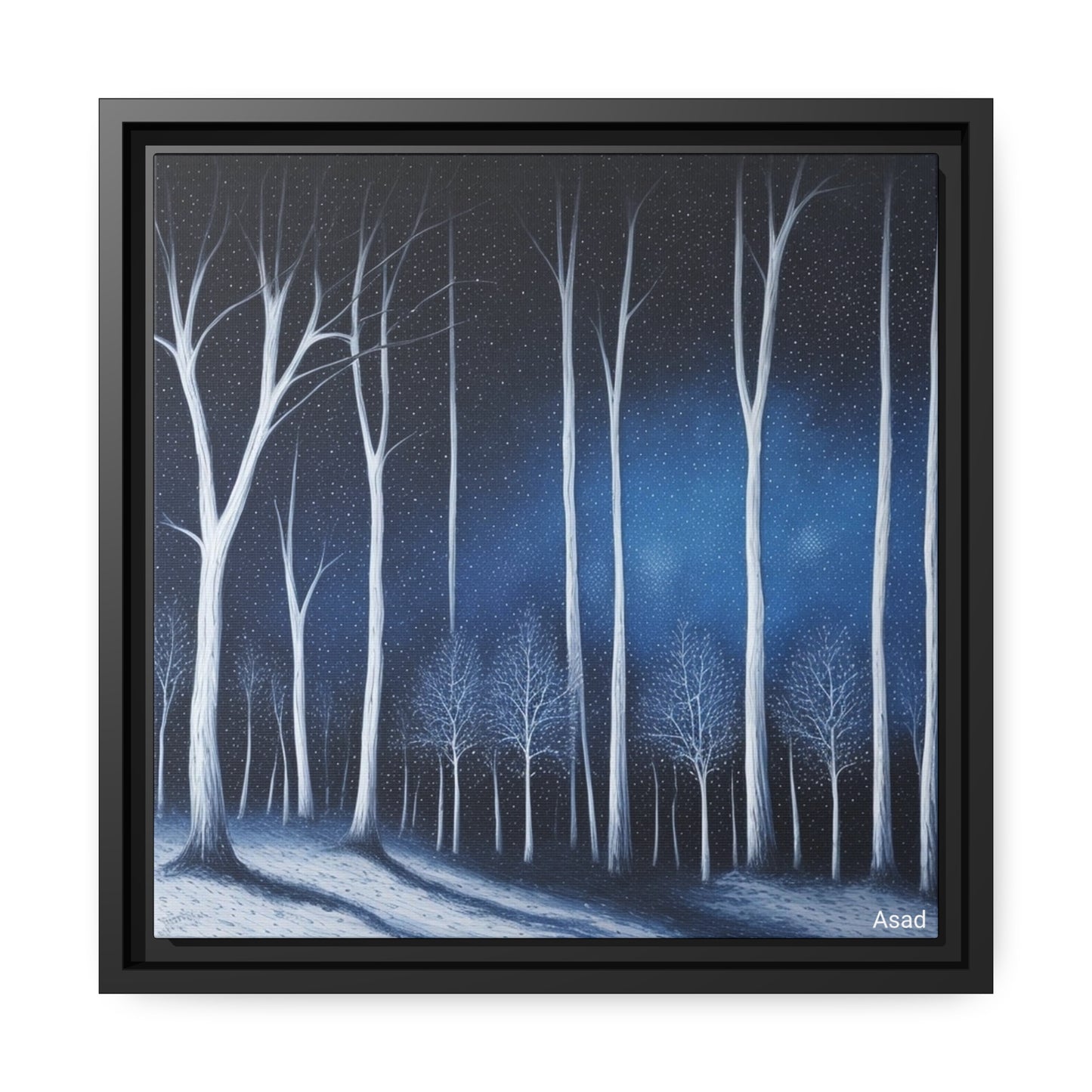 Matte Canvas, Black Frame