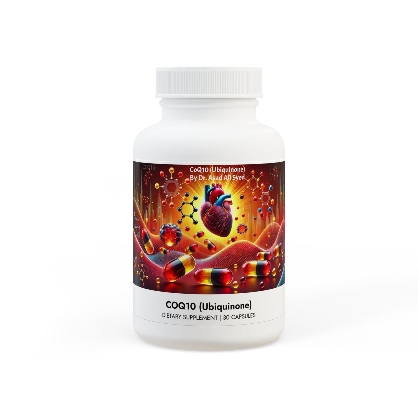 CoQ10 (Ubiquinone) Supplement (30 Capsules) By Dr. Asad Ali Syed