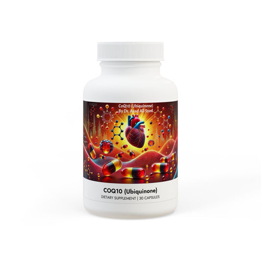 CoQ10 (Ubiquinone) Supplement (30 Capsules) By Dr. Asad Ali Syed
