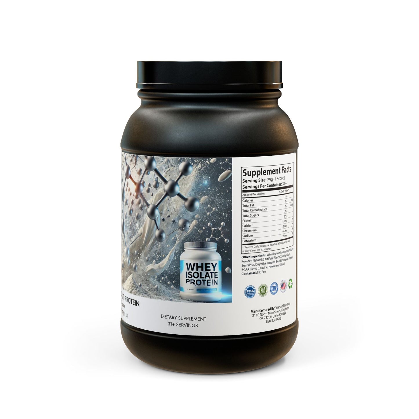Whey Isolate Protein Supplement (907g, 2lb) By Dr. Asad Ali Syed