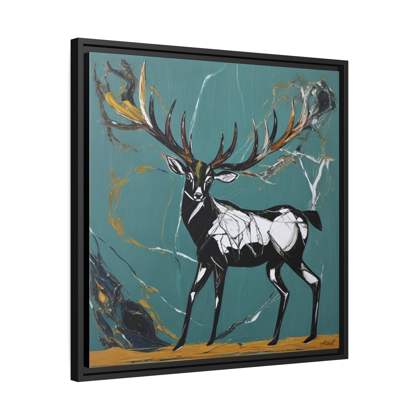 Matte Canvas, Black Frame
