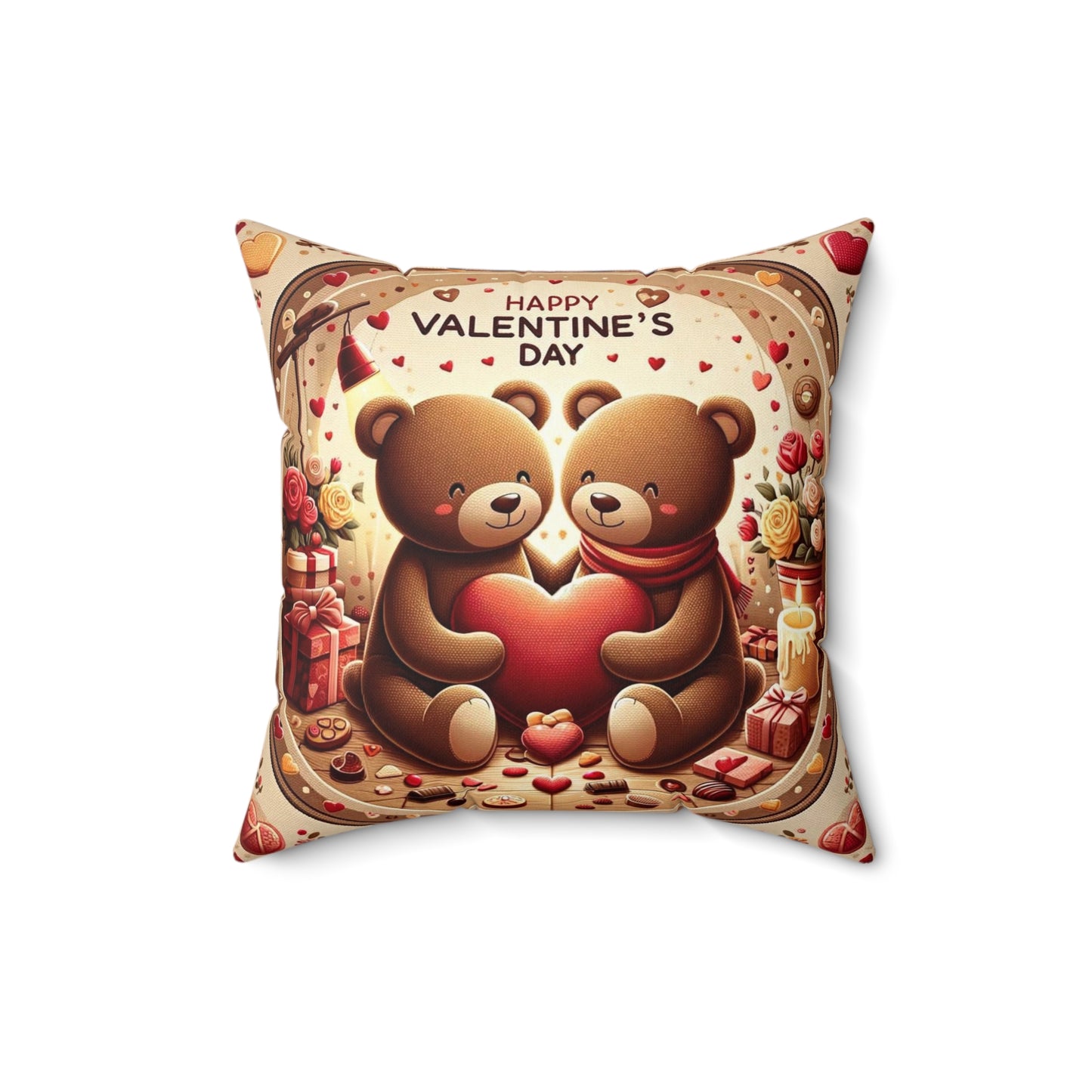 Spun Polyester Square Pillow