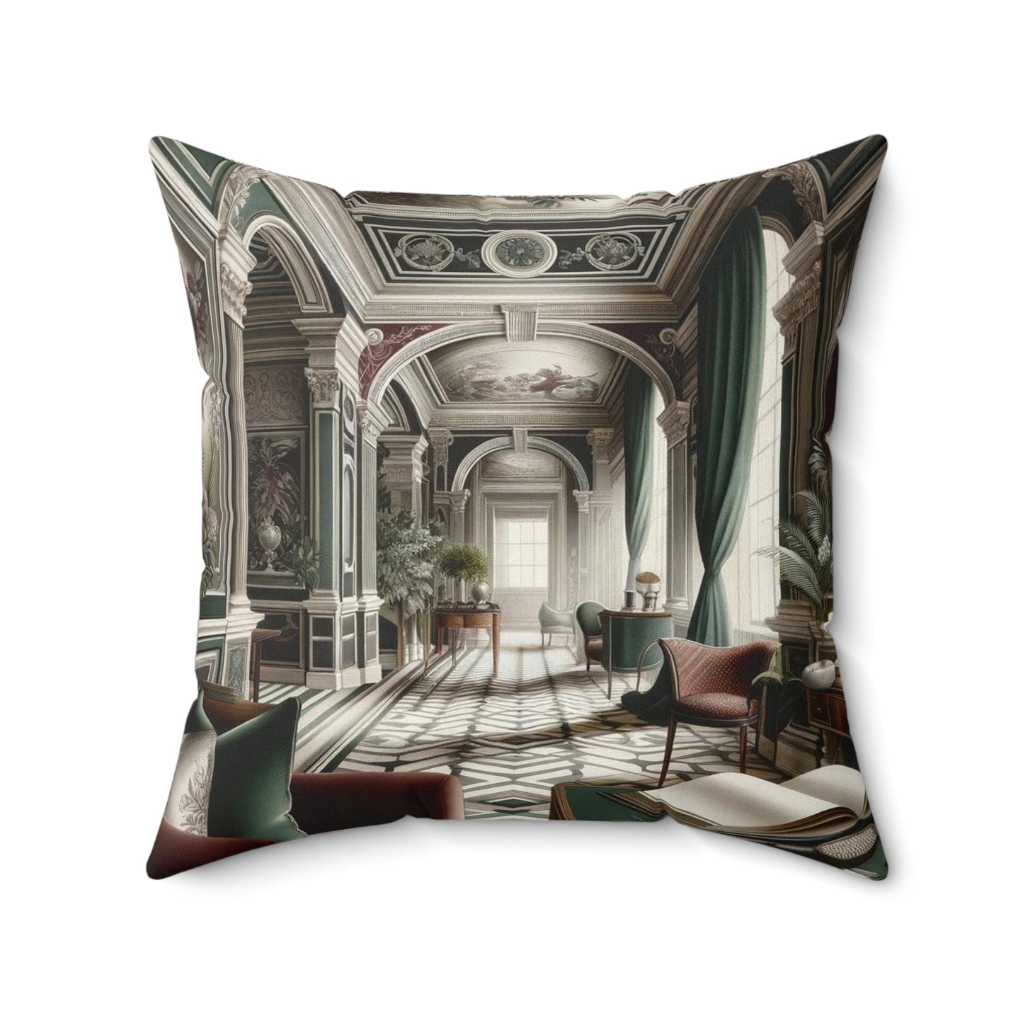 Spun Polyester Square Pillow