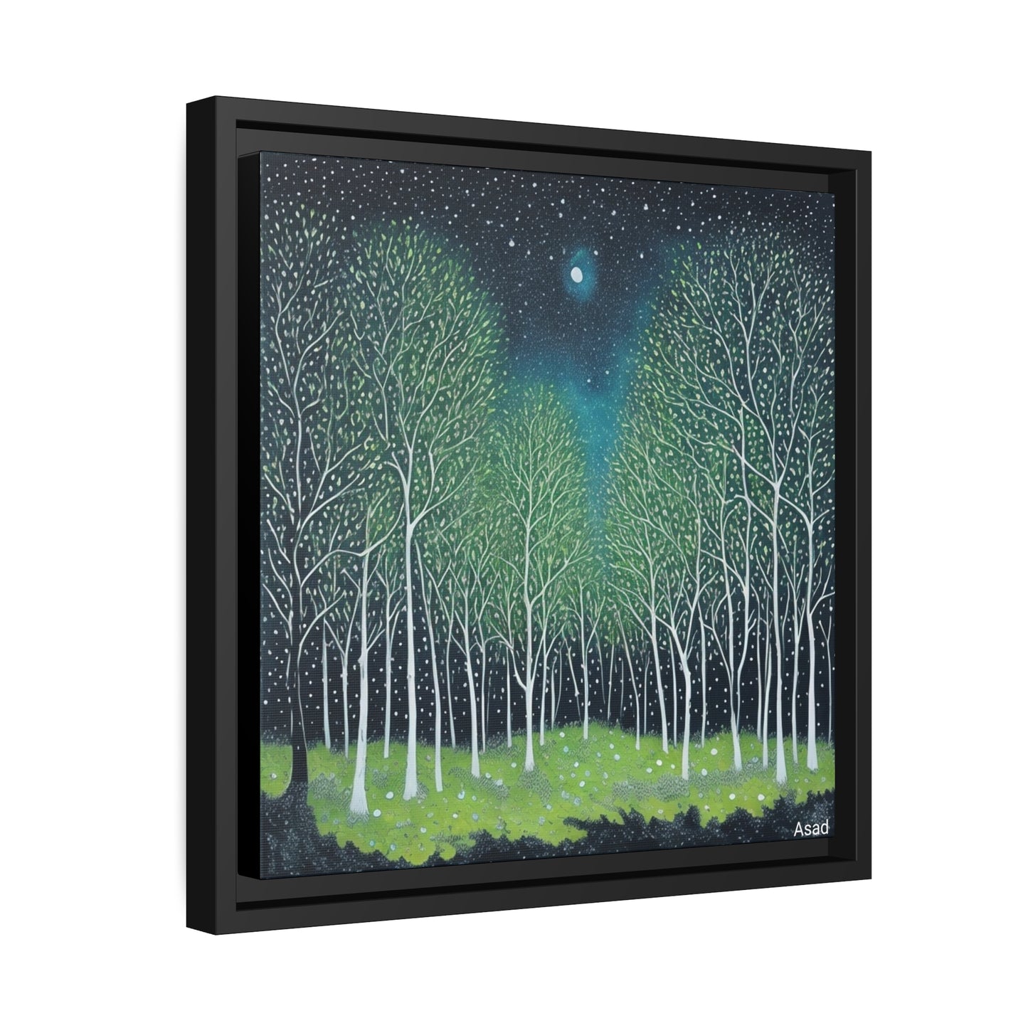 Matte Canvas, Black Frame