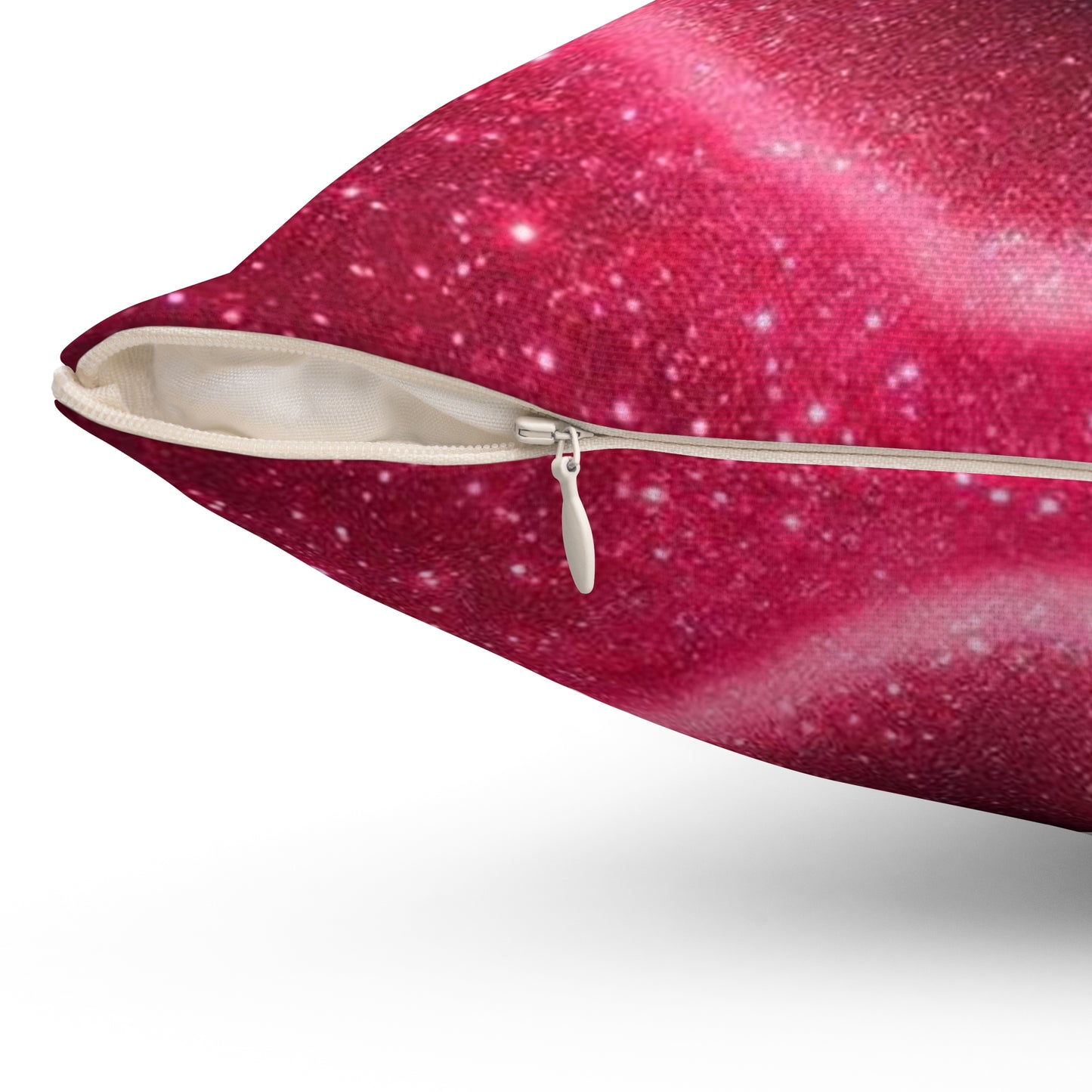 A Spun Polyester Square Pillow