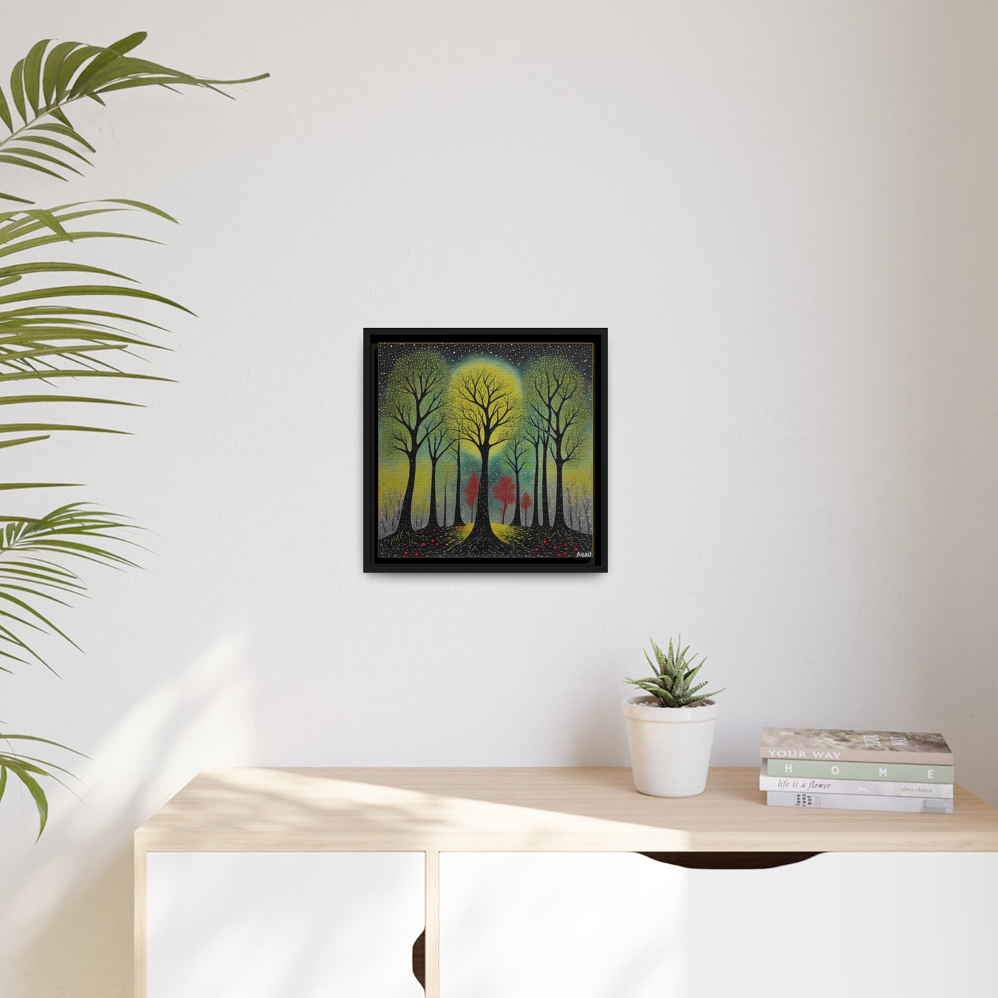 Matte Canvas, Black Frame