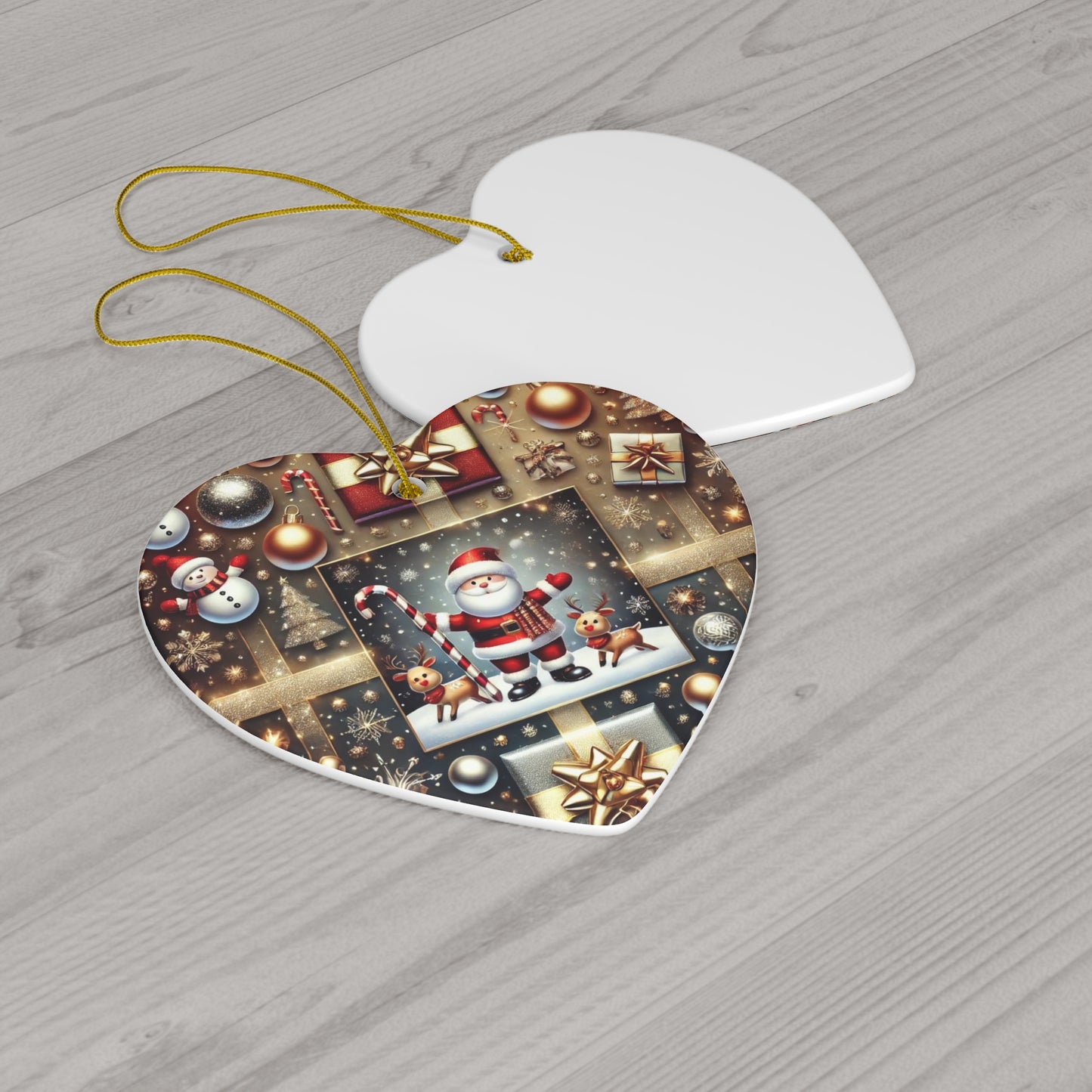 Ceramic Ornament, 4 Shapes