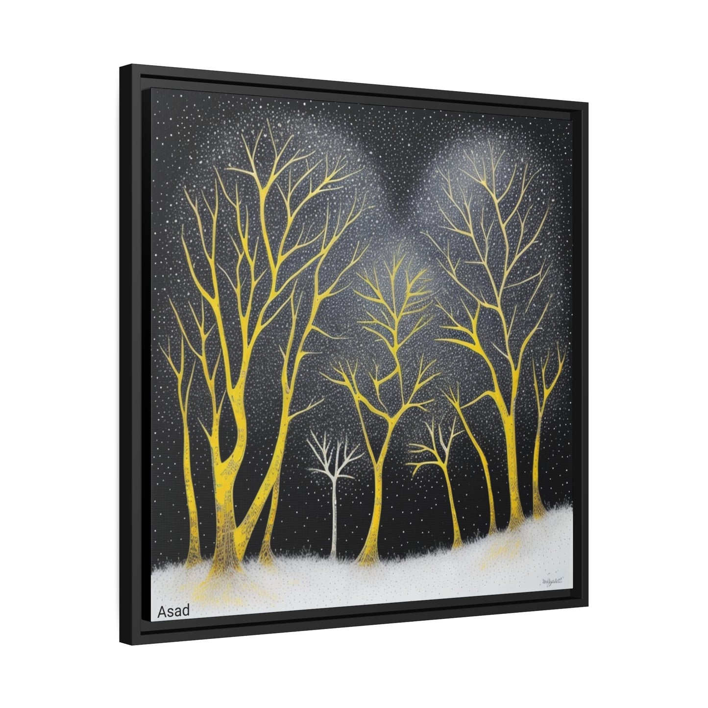 Matte Canvas, Black Frame