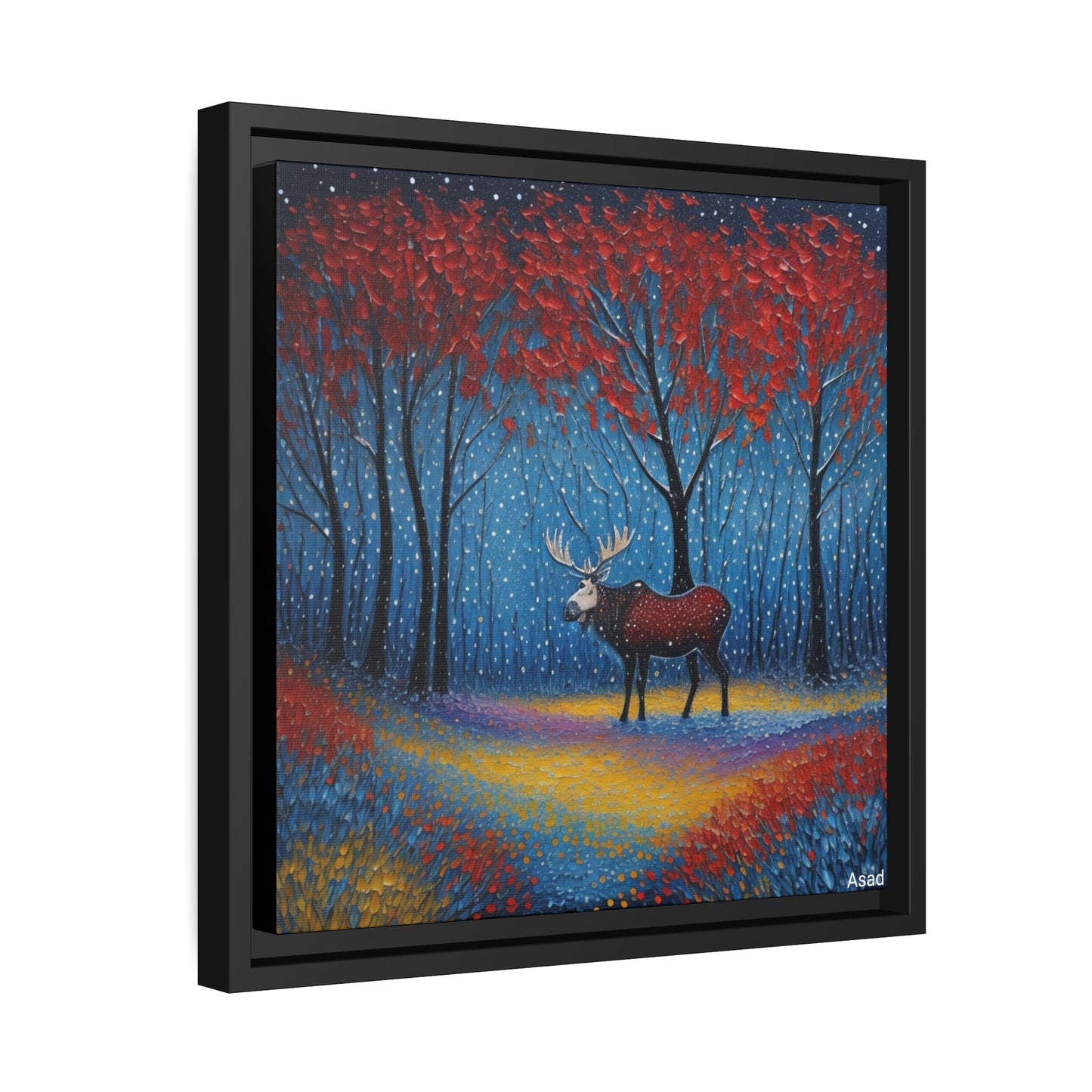 Matte Canvas, Black Frame