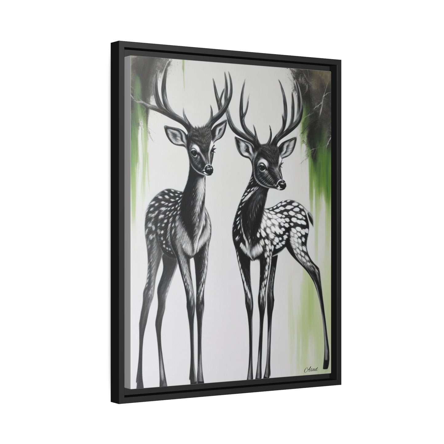 Matte Canvas, Black Frame