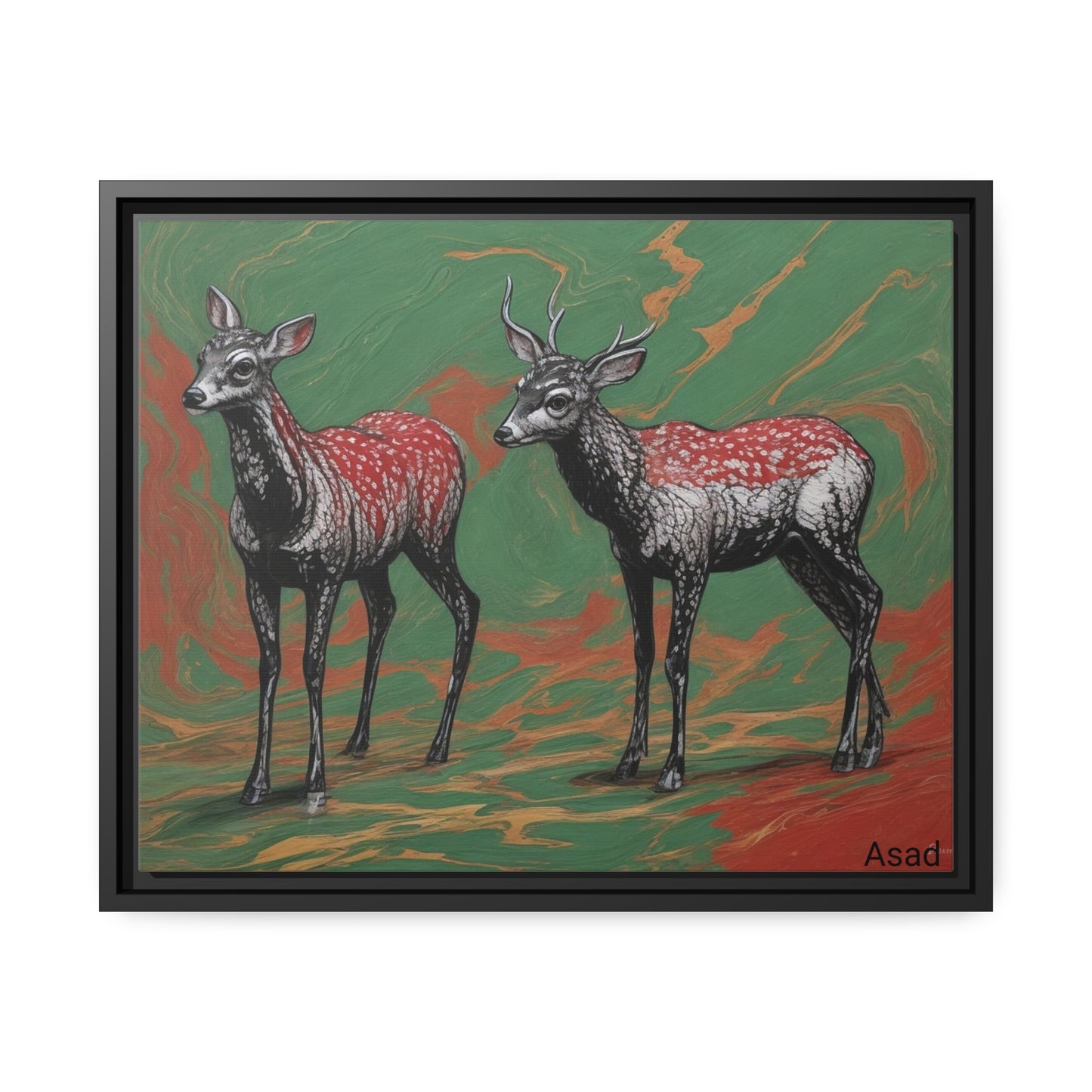 Matte Canvas, Black Frame