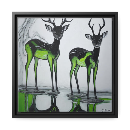 Matte Canvas, Black Frame