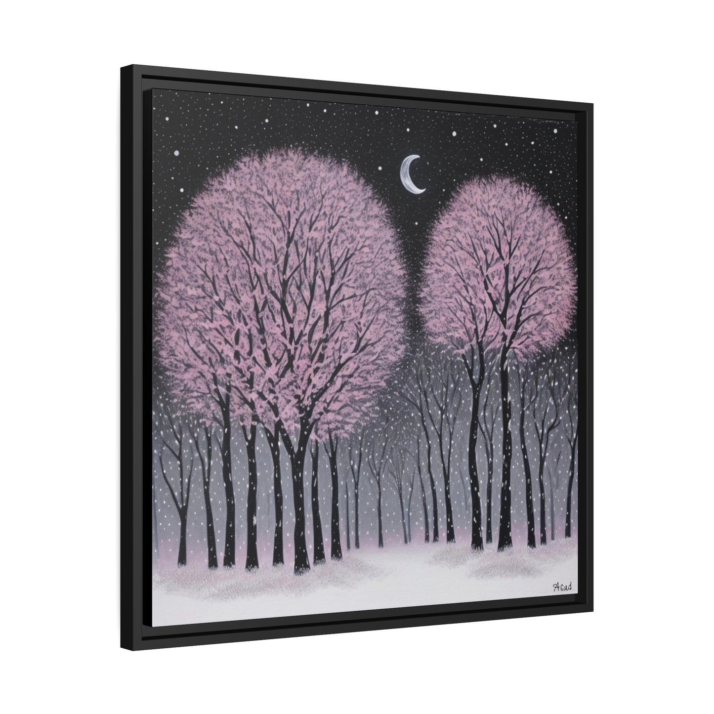 Matte Canvas, Black Frame