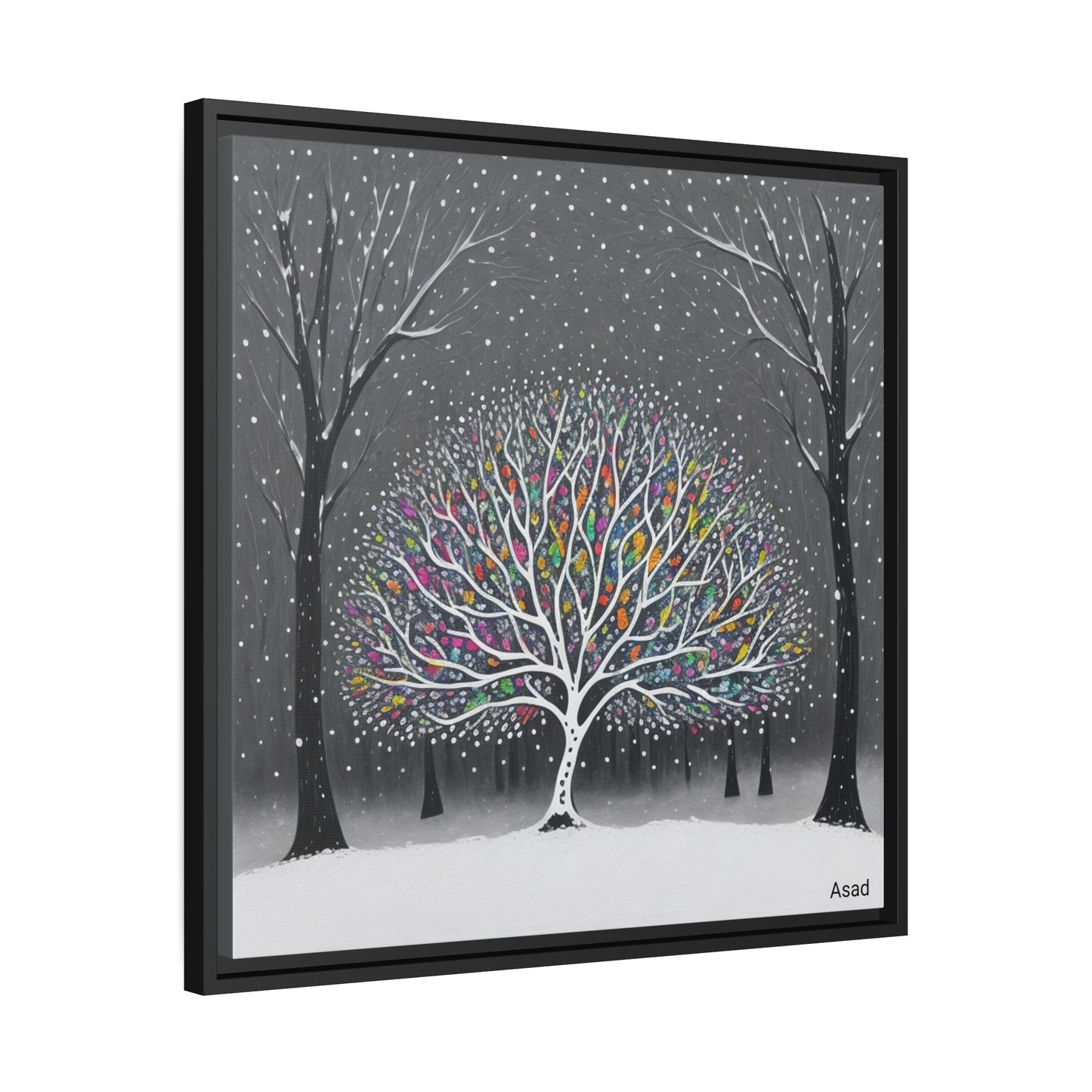 Matte Canvas, Black Frame