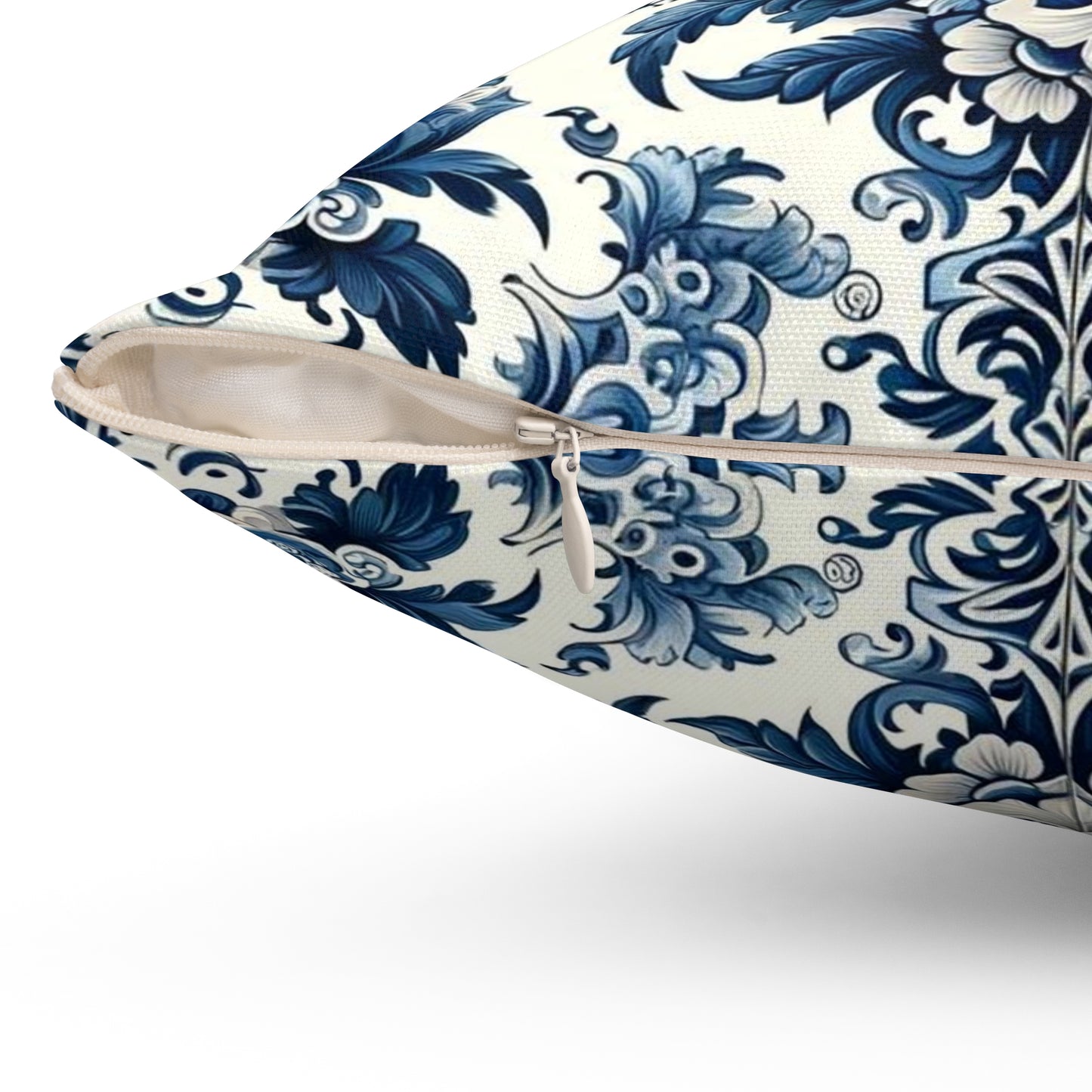 A Spun Polyester Square Pillow