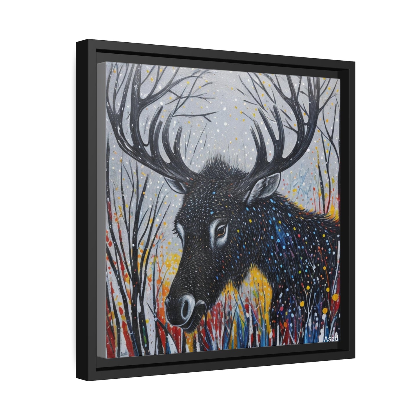 Matte Canvas, Black Frame