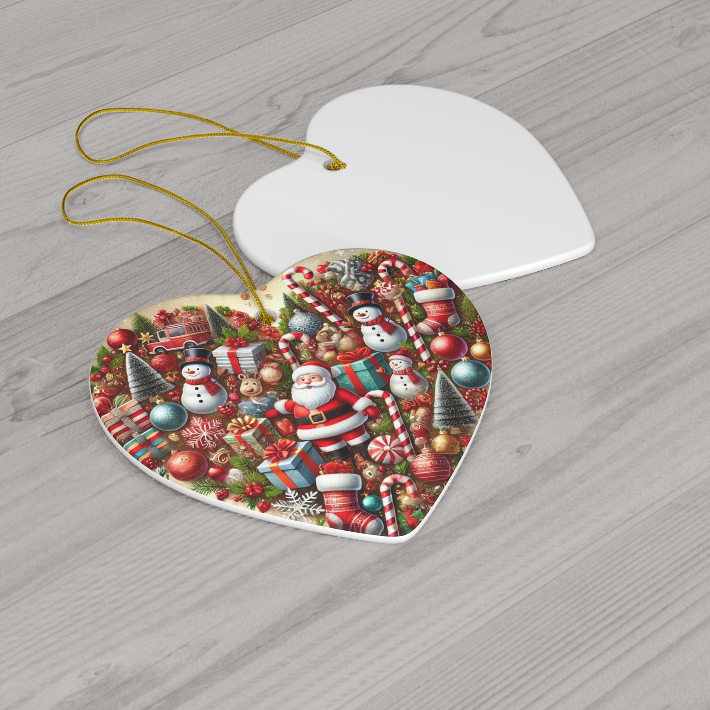 Ceramic Ornament, 4 Shapes