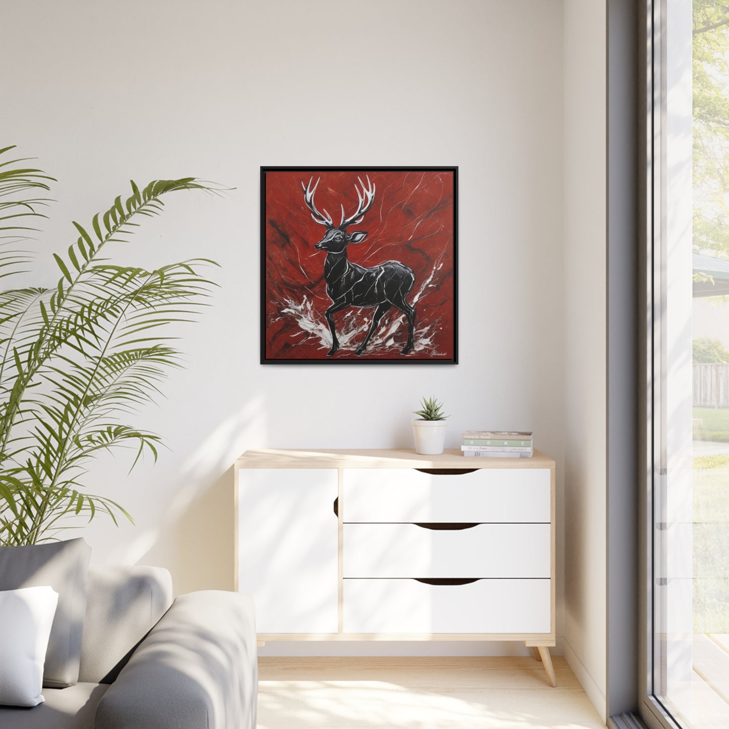 Matte Canvas, Black Frame