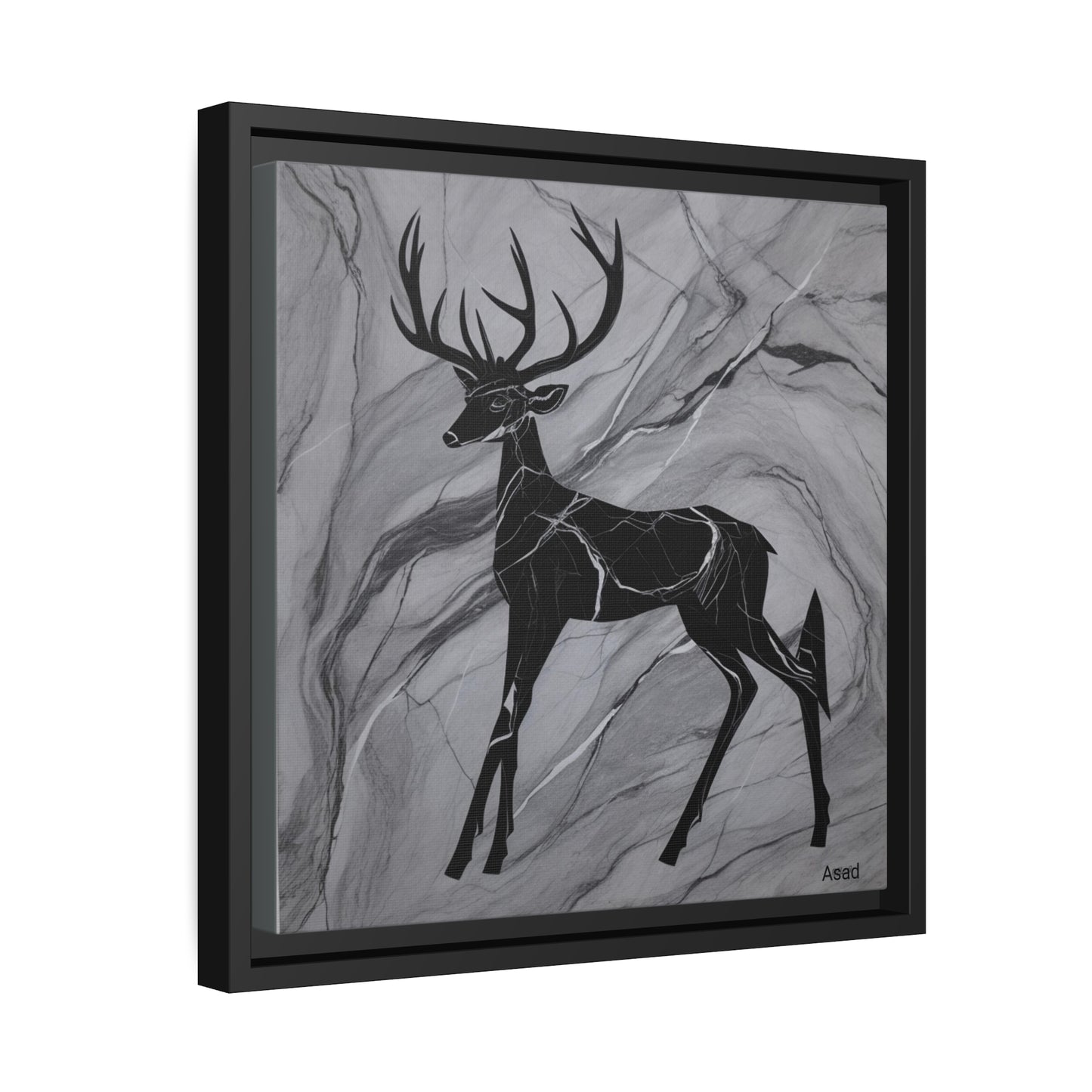 Matte Canvas, Black Frame