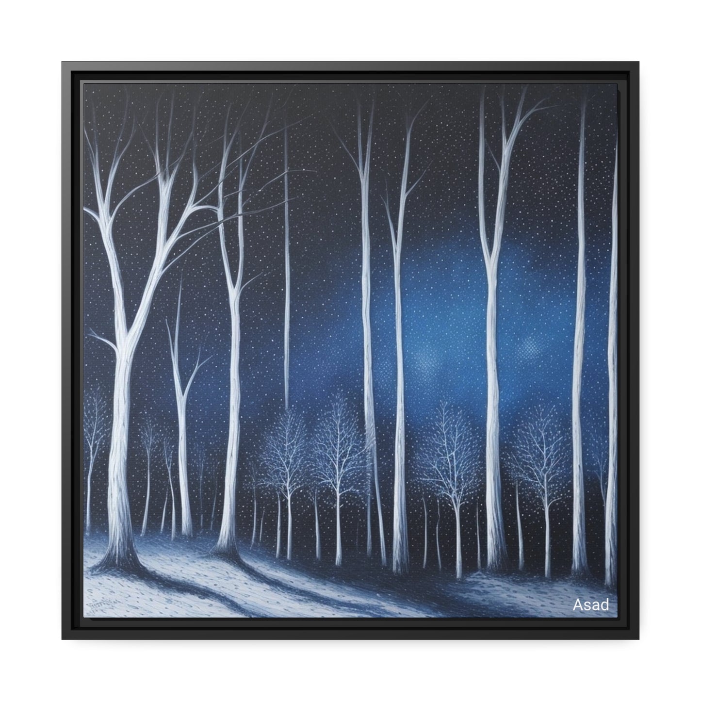 Matte Canvas, Black Frame