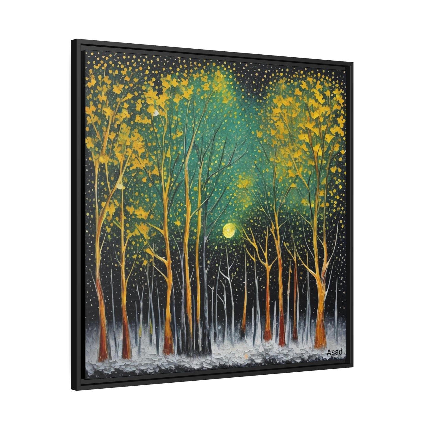Matte Canvas, Black Frame