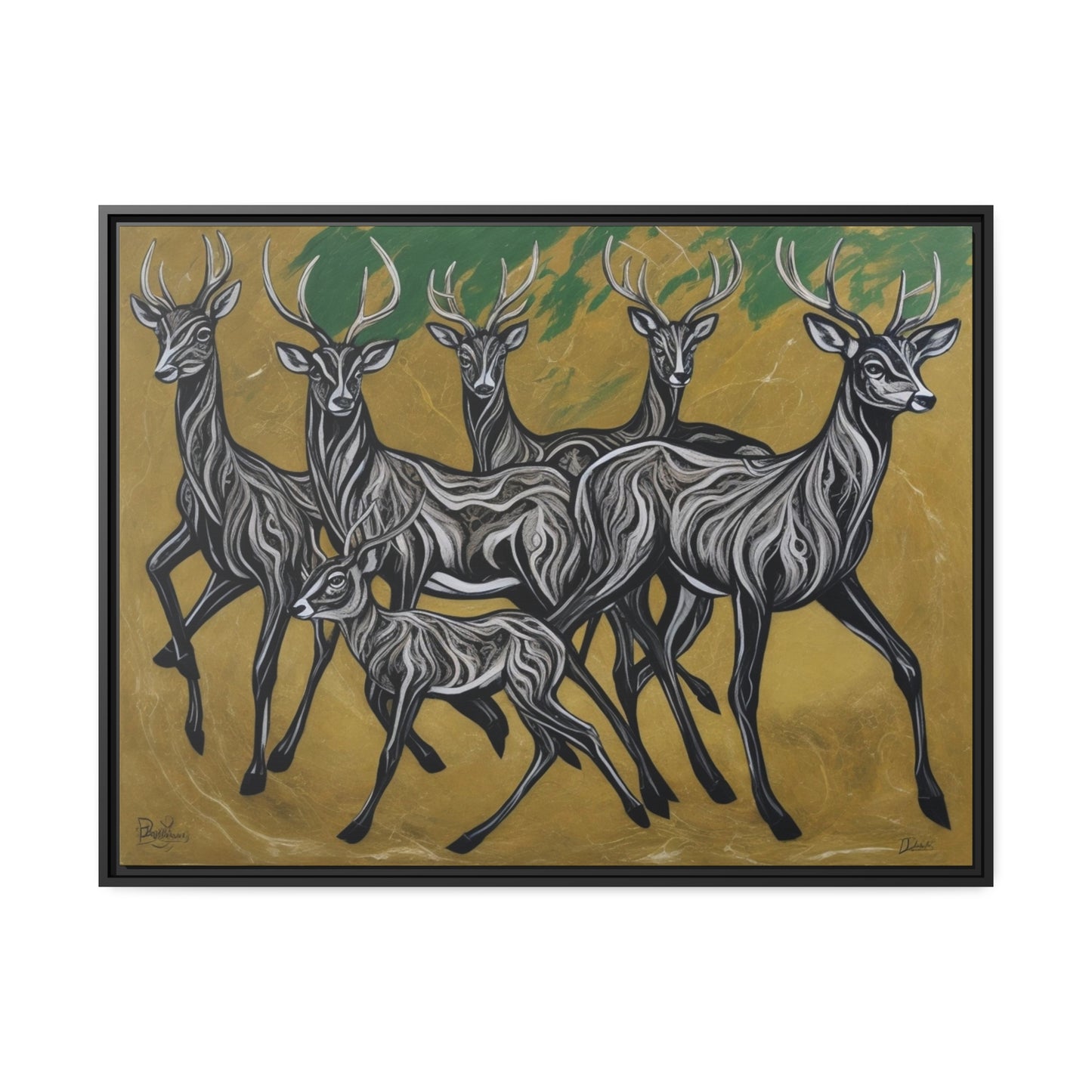 Matte Canvas, Black Frame