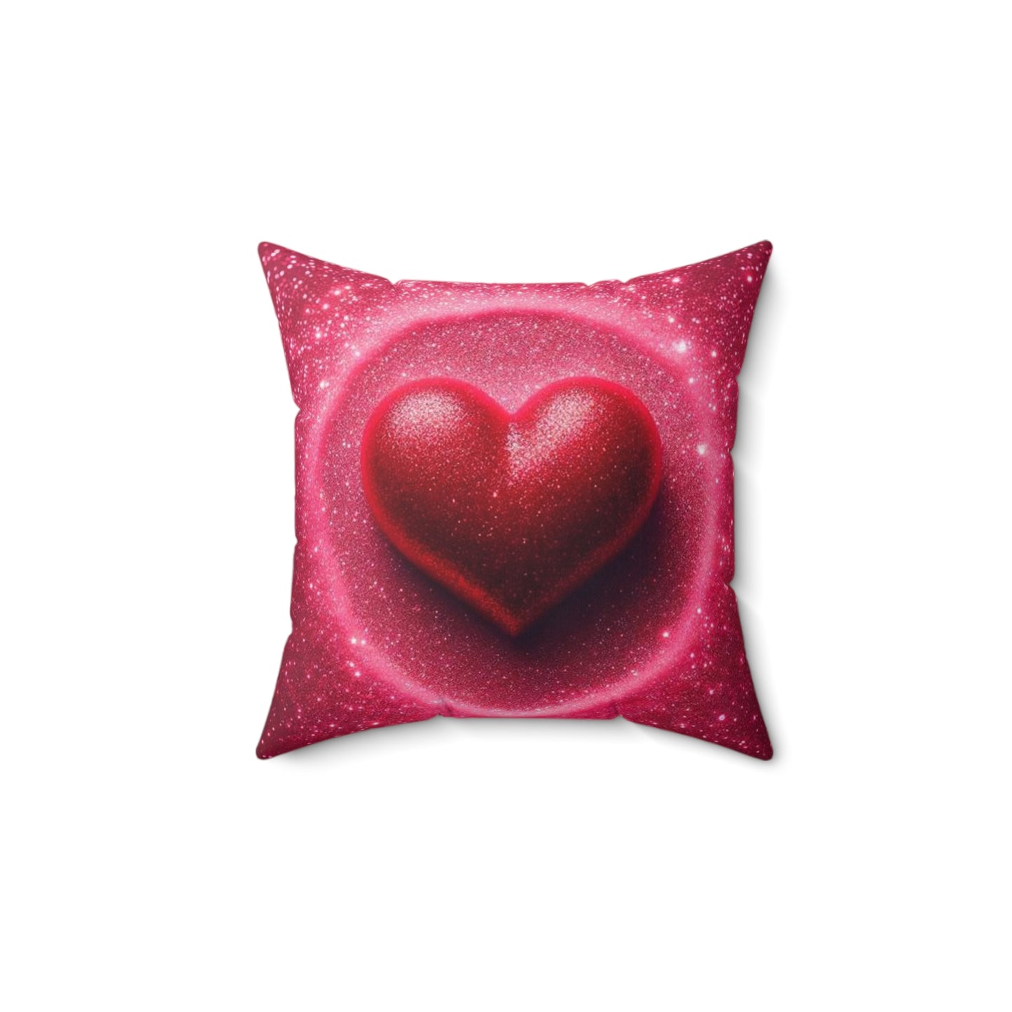A Spun Polyester Square Pillow