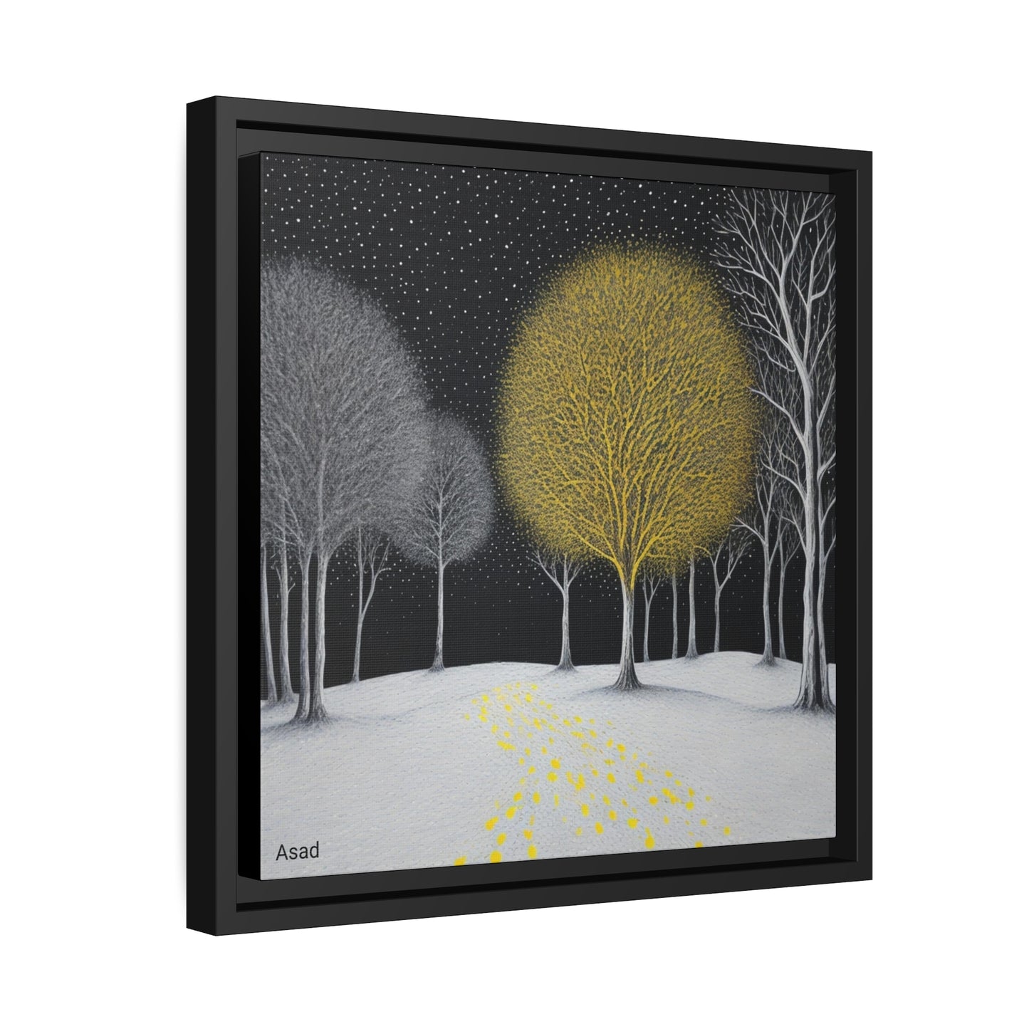 Matte Canvas, Black Frame