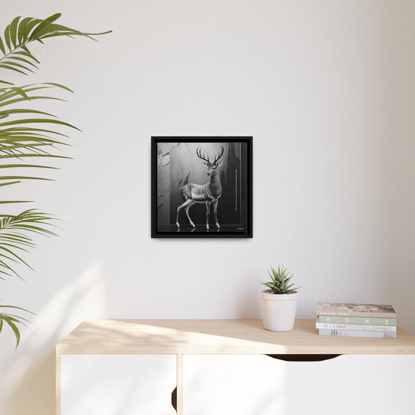 Matte Canvas, Black Frame