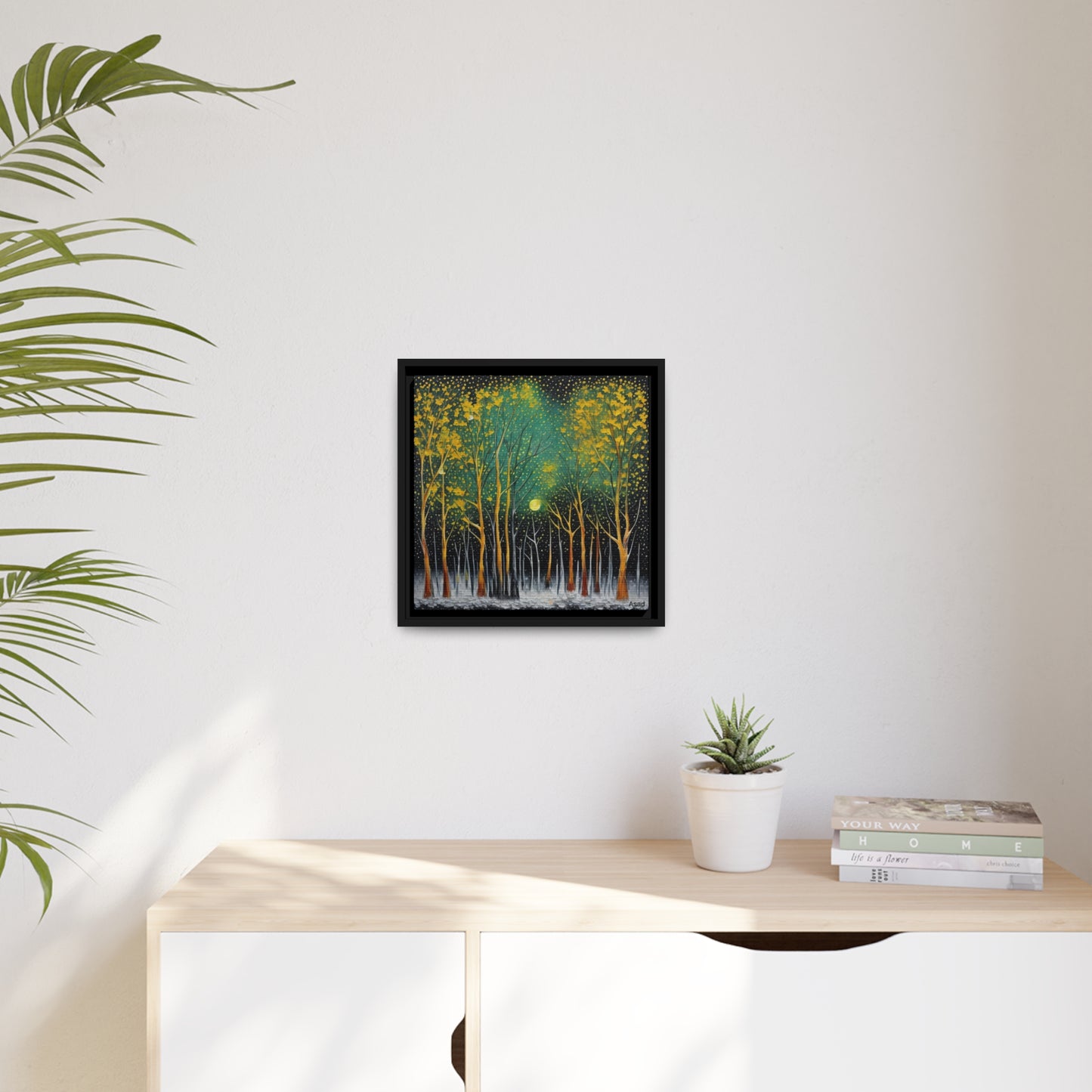 Matte Canvas, Black Frame