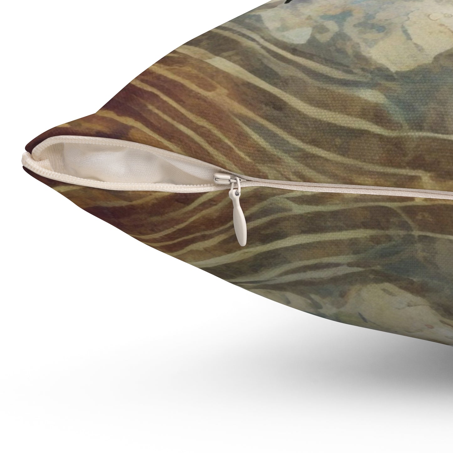 A Spun Polyester Square Pillow
