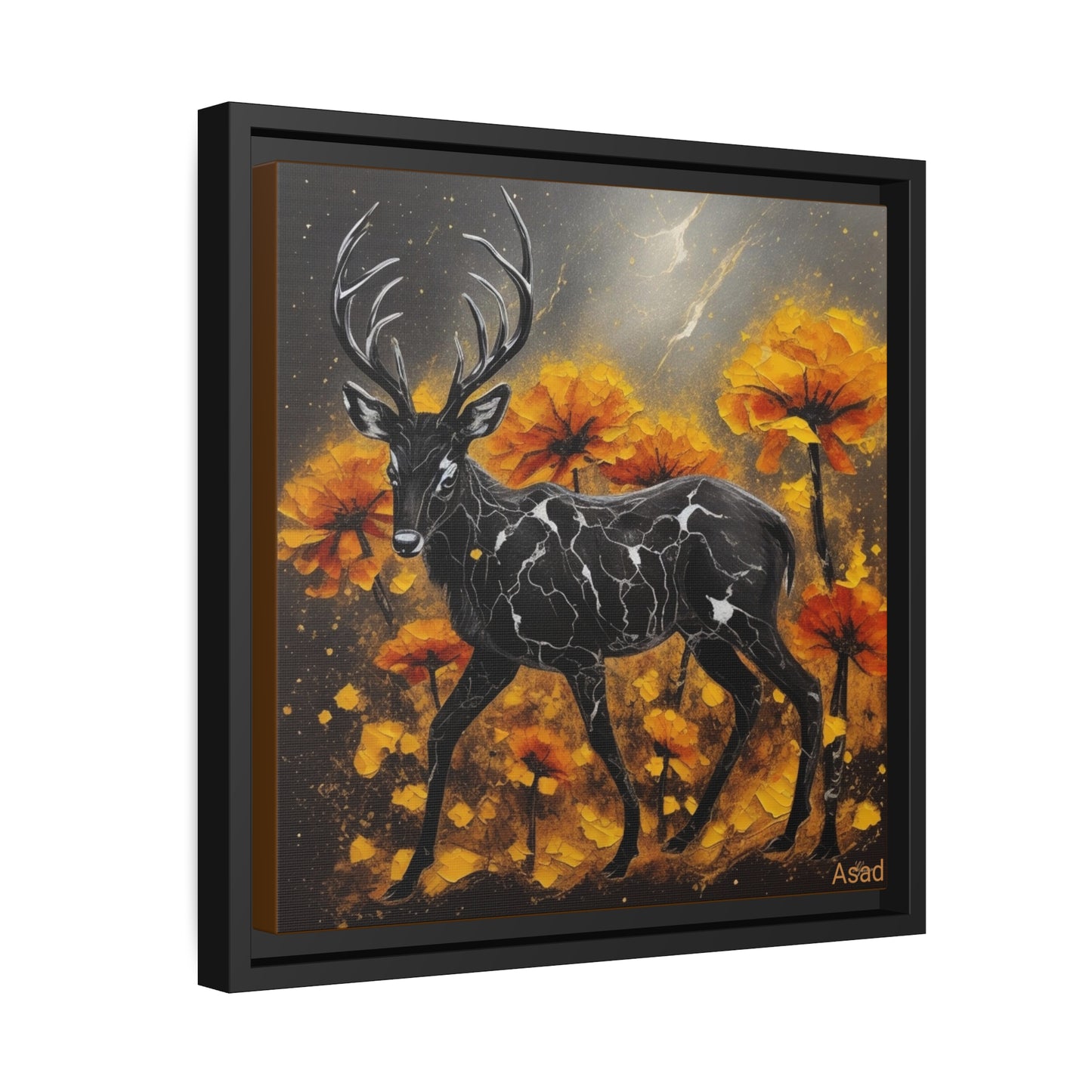Matte Canvas, Black Frame