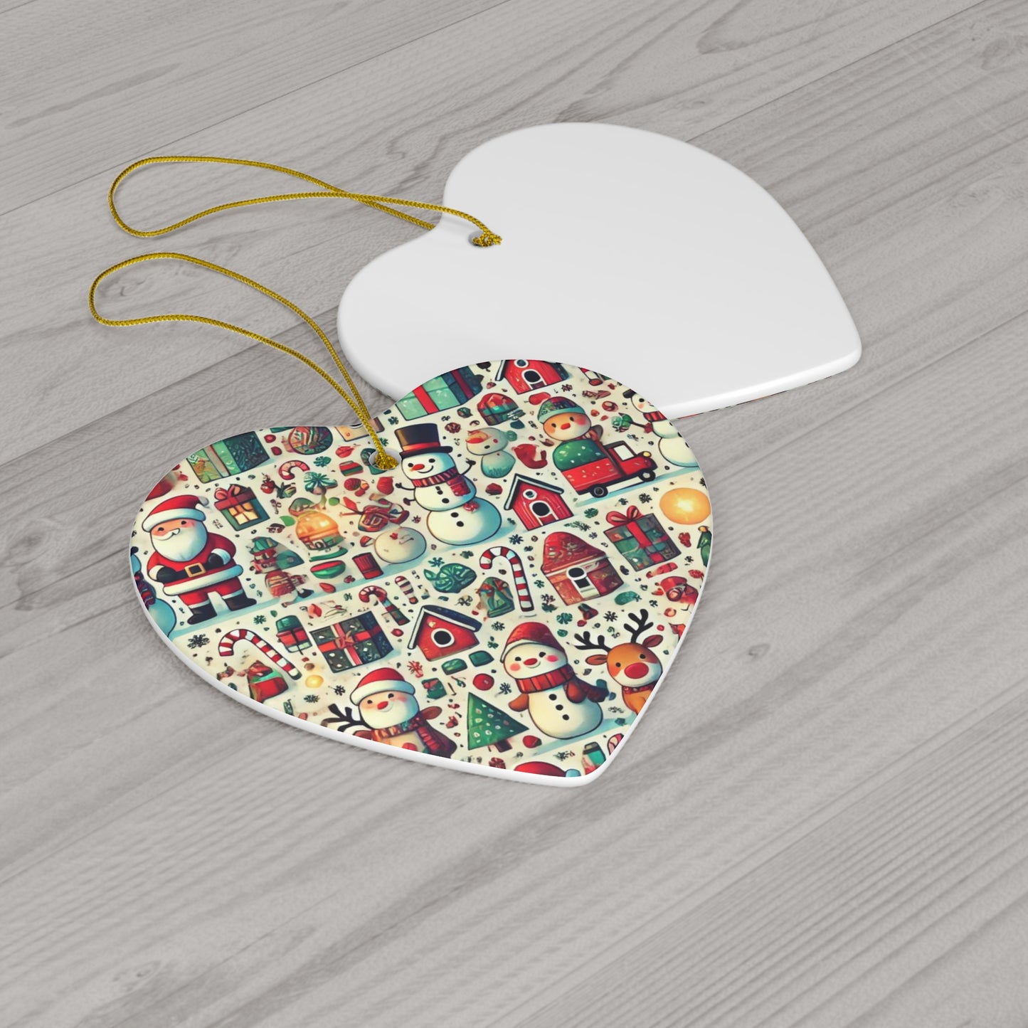 Ceramic Ornament, 4 Shapes