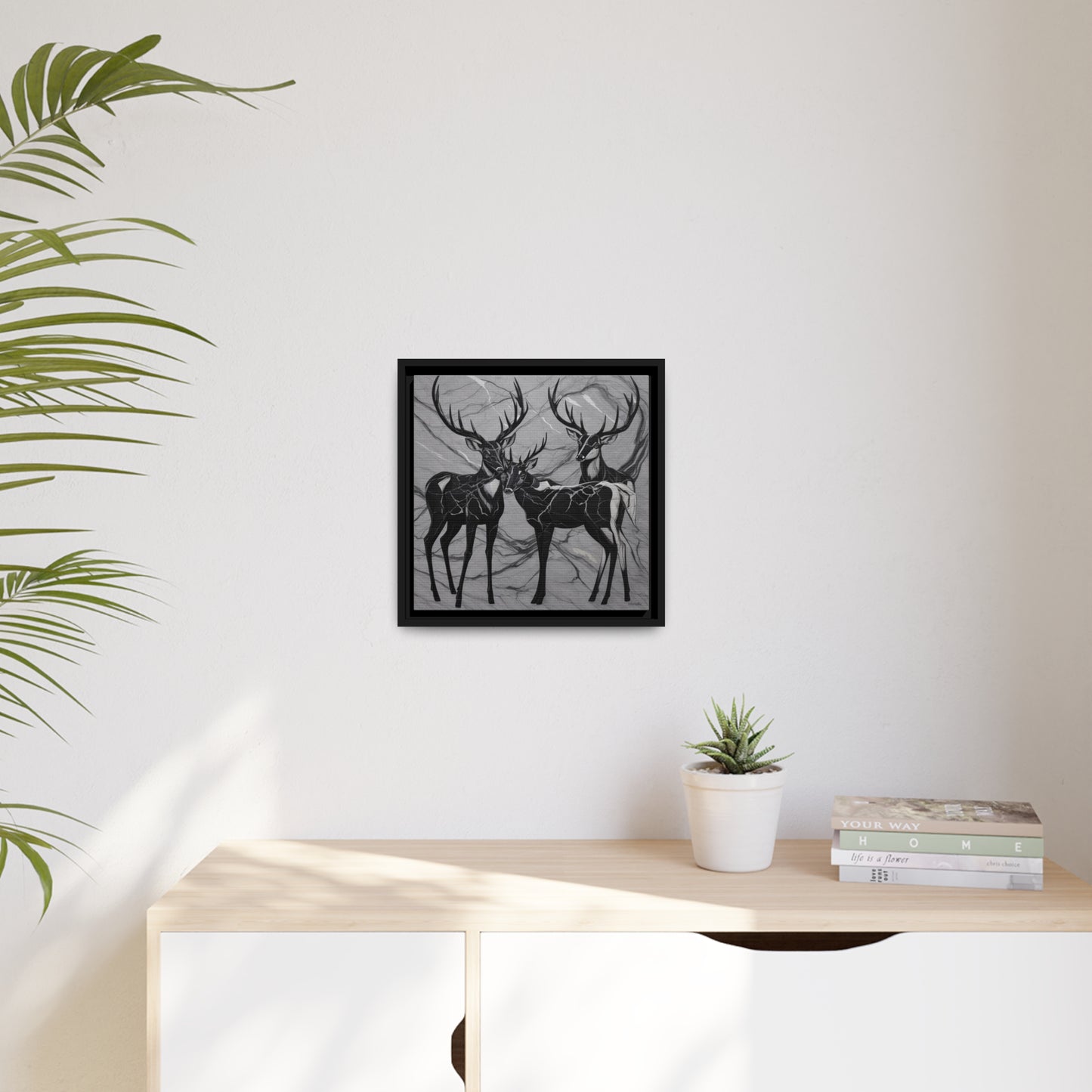 Matte Canvas, Black Frame