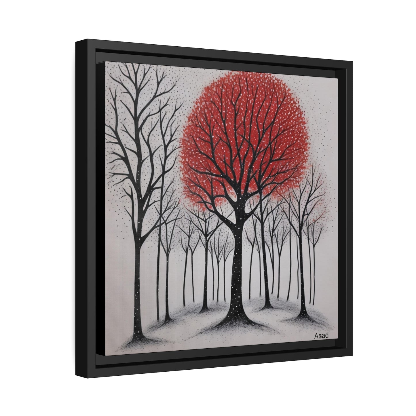 Matte Canvas, Black Frame