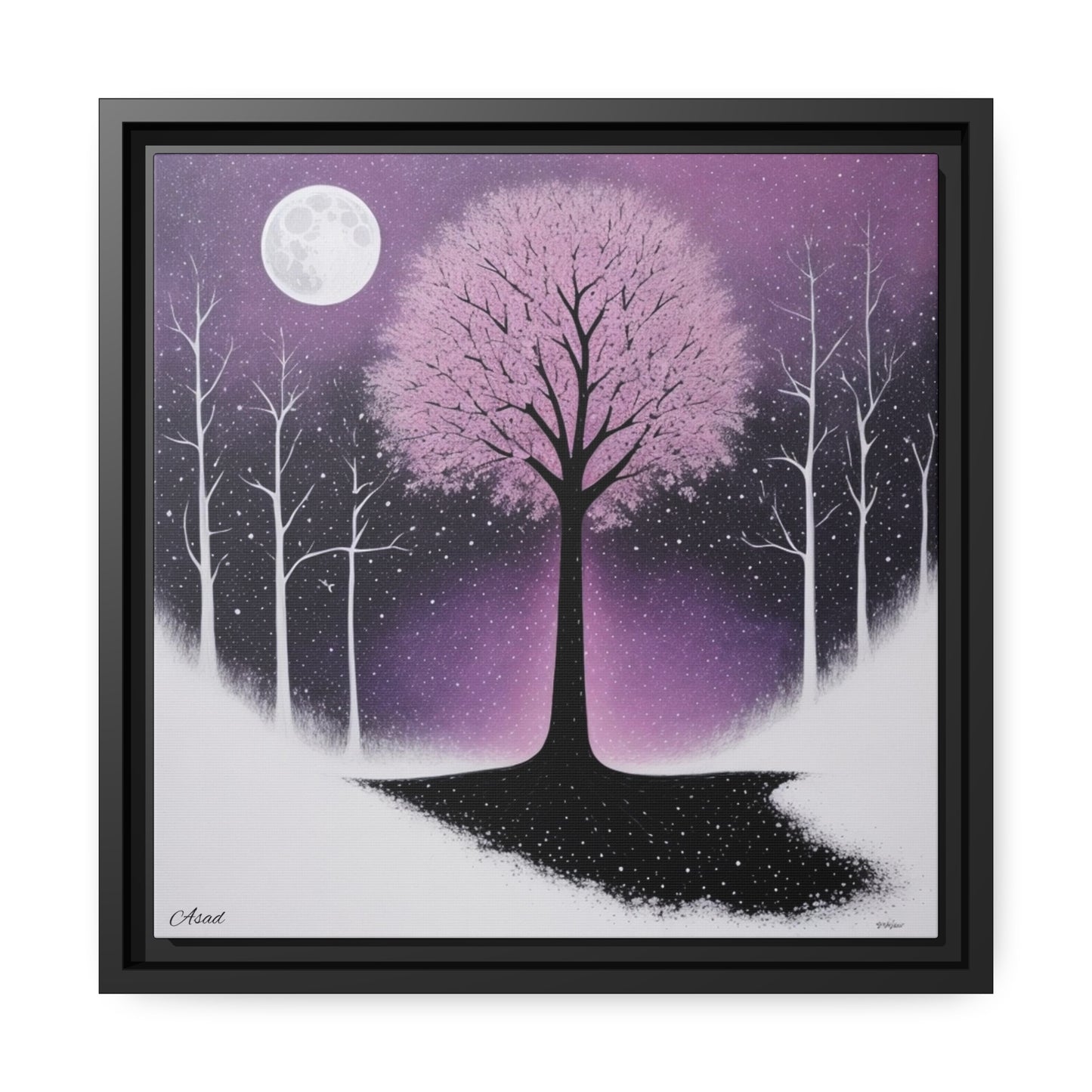 Matte Canvas, Black Frame