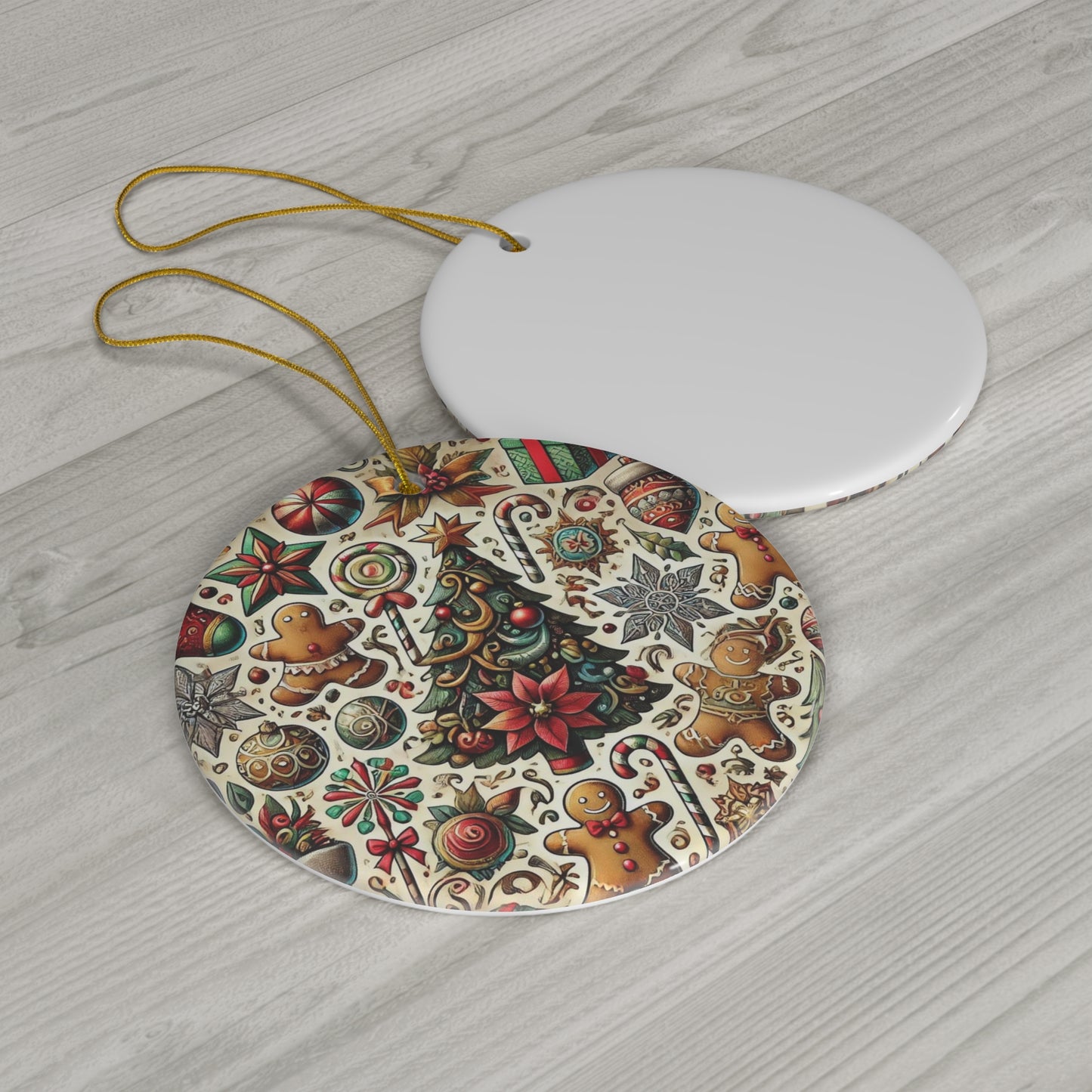 Ceramic Ornament, 4 Shapes