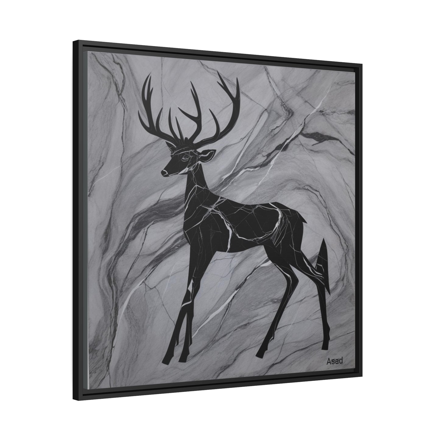 Matte Canvas, Black Frame