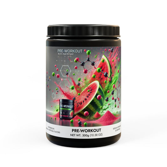Pre-Workout Supplement, Watermelon (300g, 10.58oz) By Dr. Asad Ali Syed