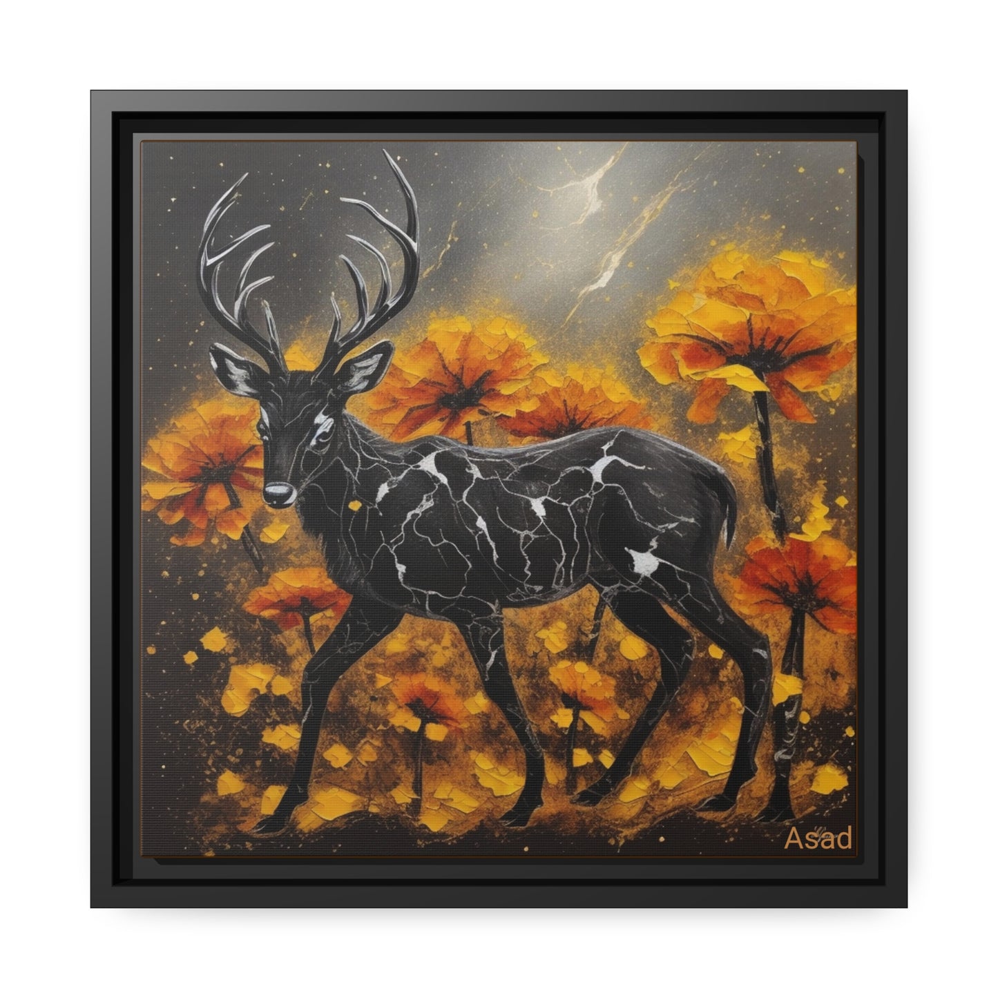 Matte Canvas, Black Frame