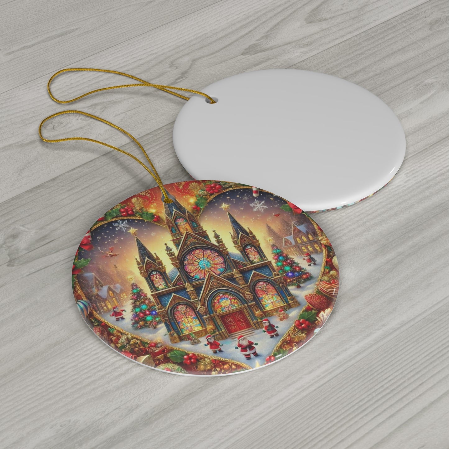 Ceramic Ornament, 4 Shapes