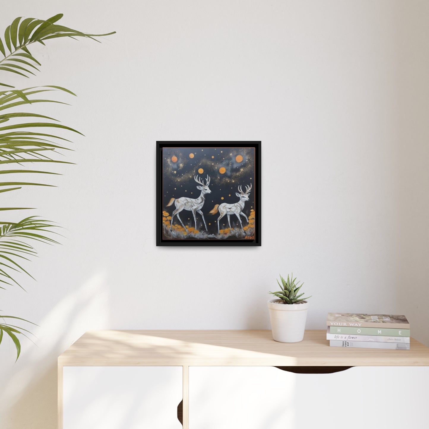 Matte Canvas, Black Frame