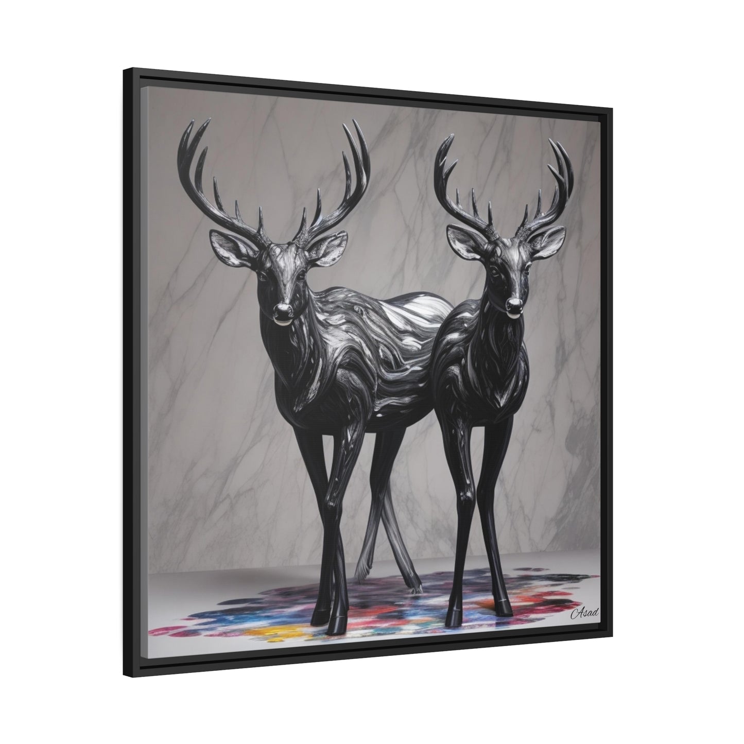 Matte Canvas, Black Frame