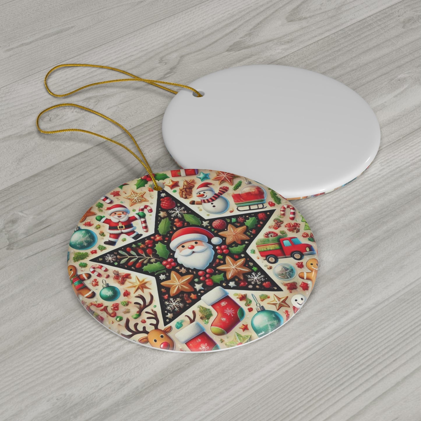Ceramic Ornament, 4 Shapes