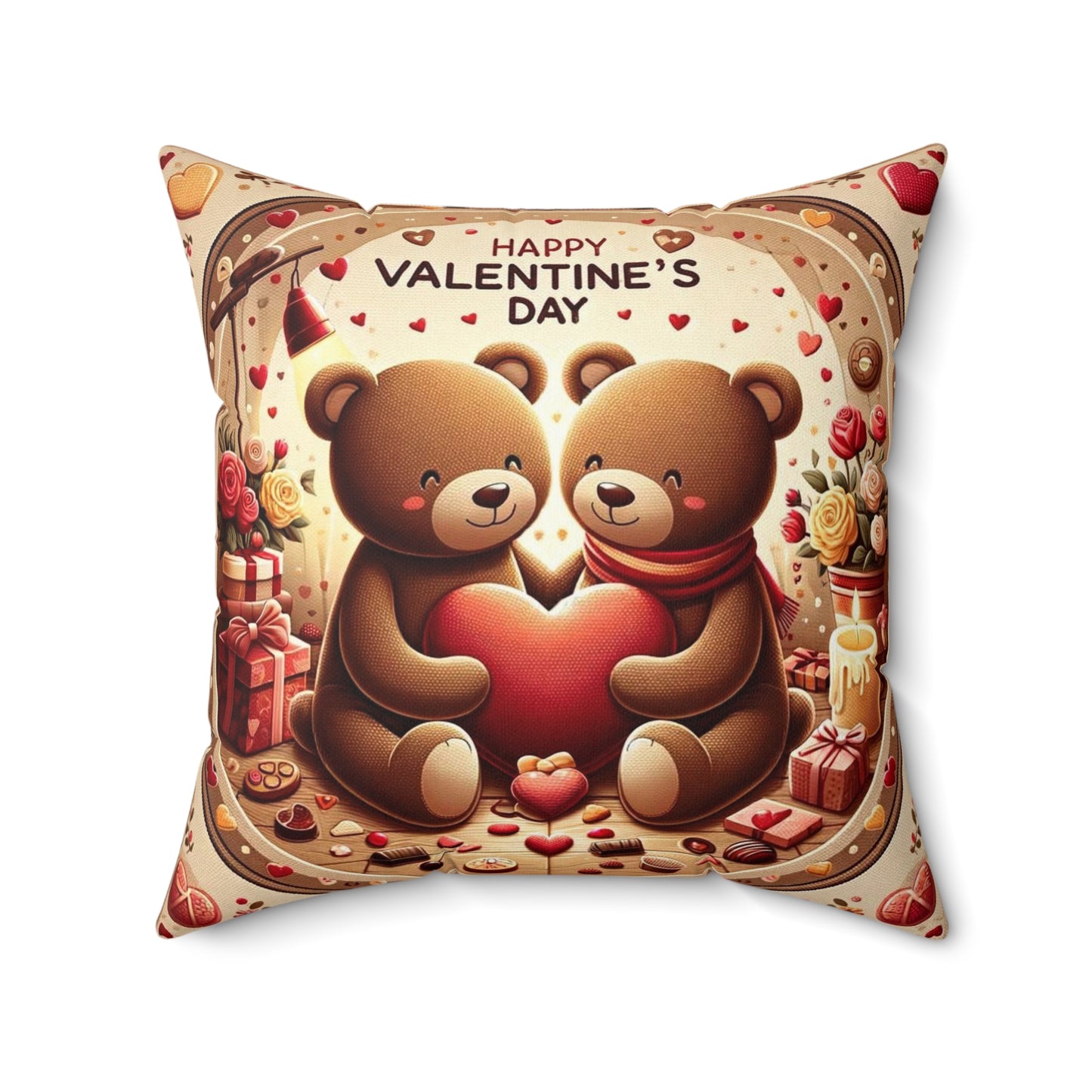 Spun Polyester Square Pillow