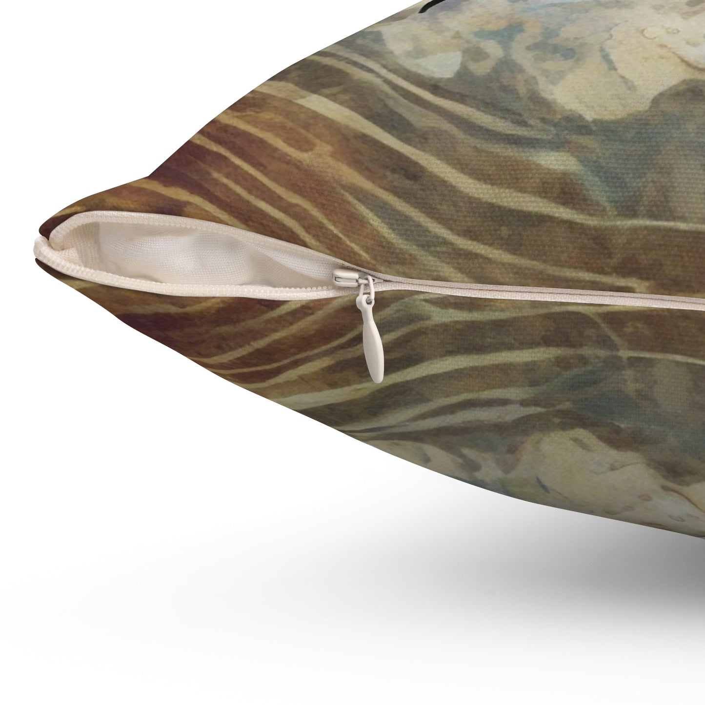 A Spun Polyester Square Pillow