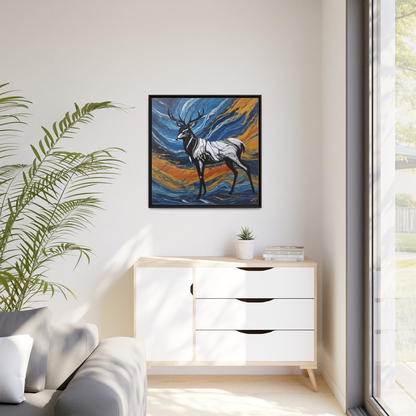 Matte Canvas, Black Frame
