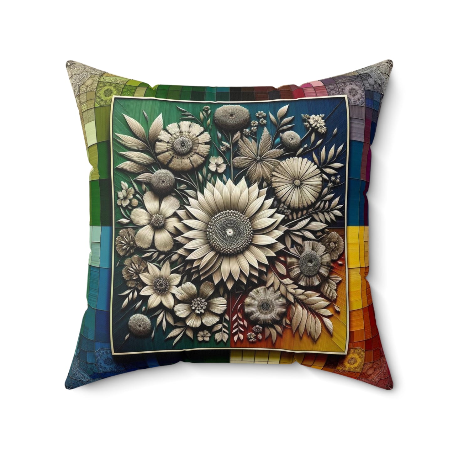Spun Polyester Square Pillow