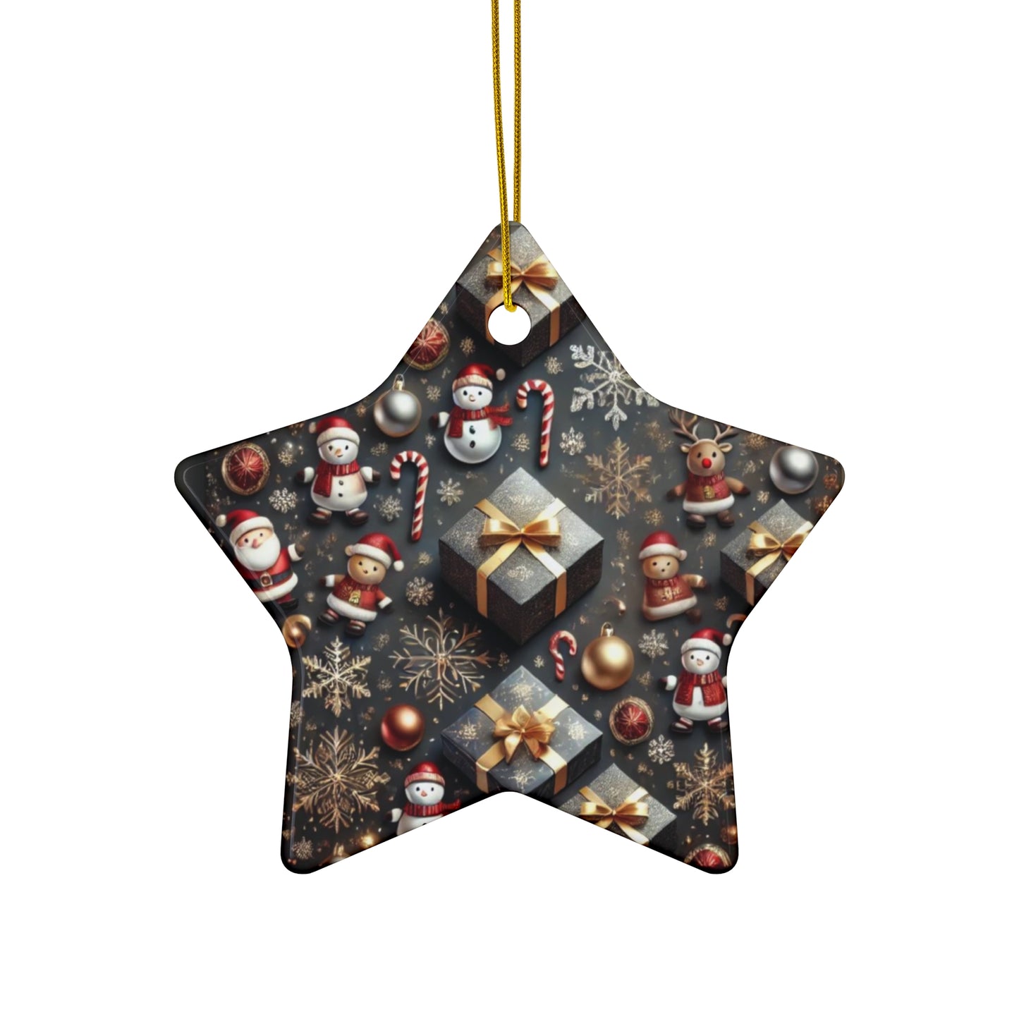 Ceramic Ornament, 4 Shapes